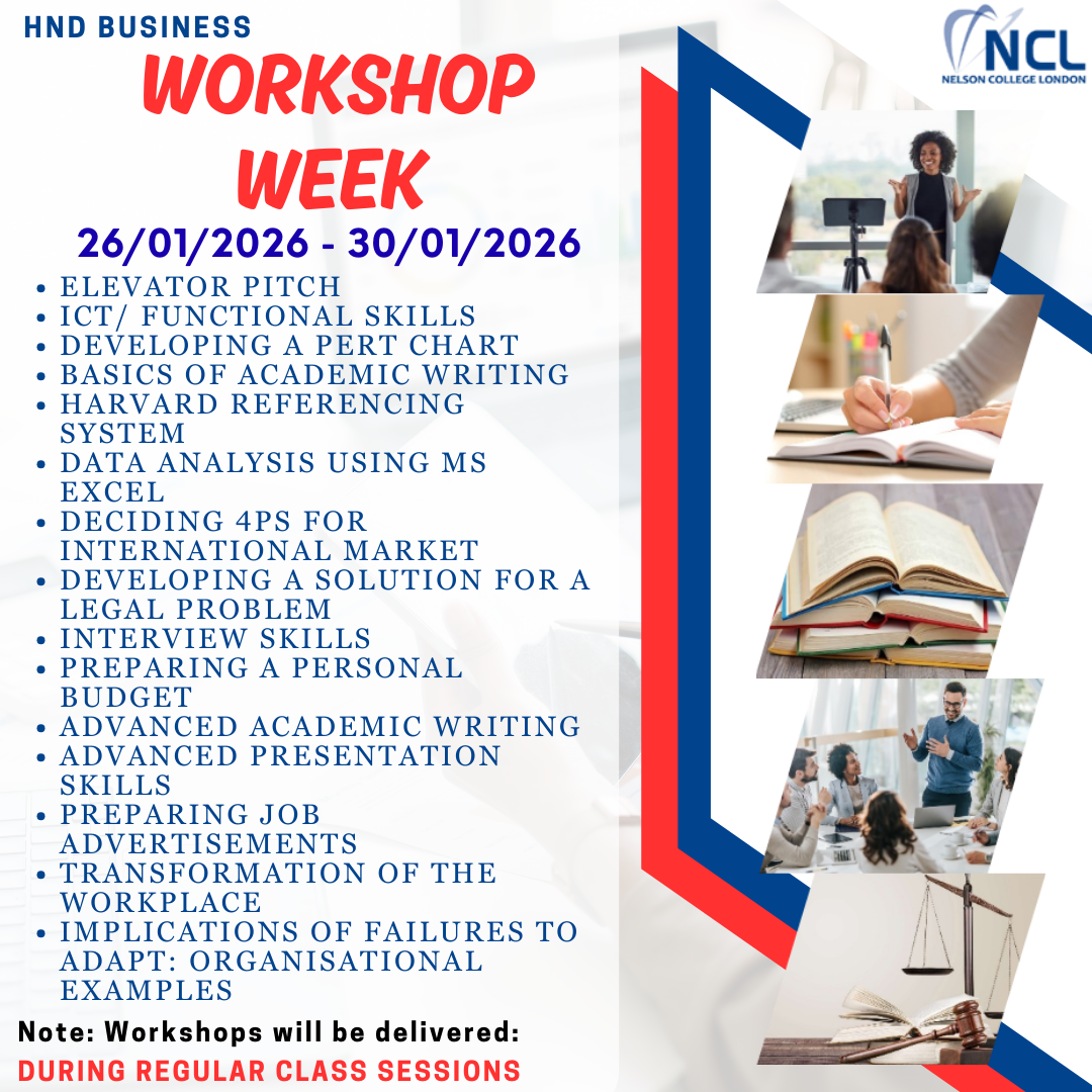 Workshop Week !! 26/01/26-30/01/26