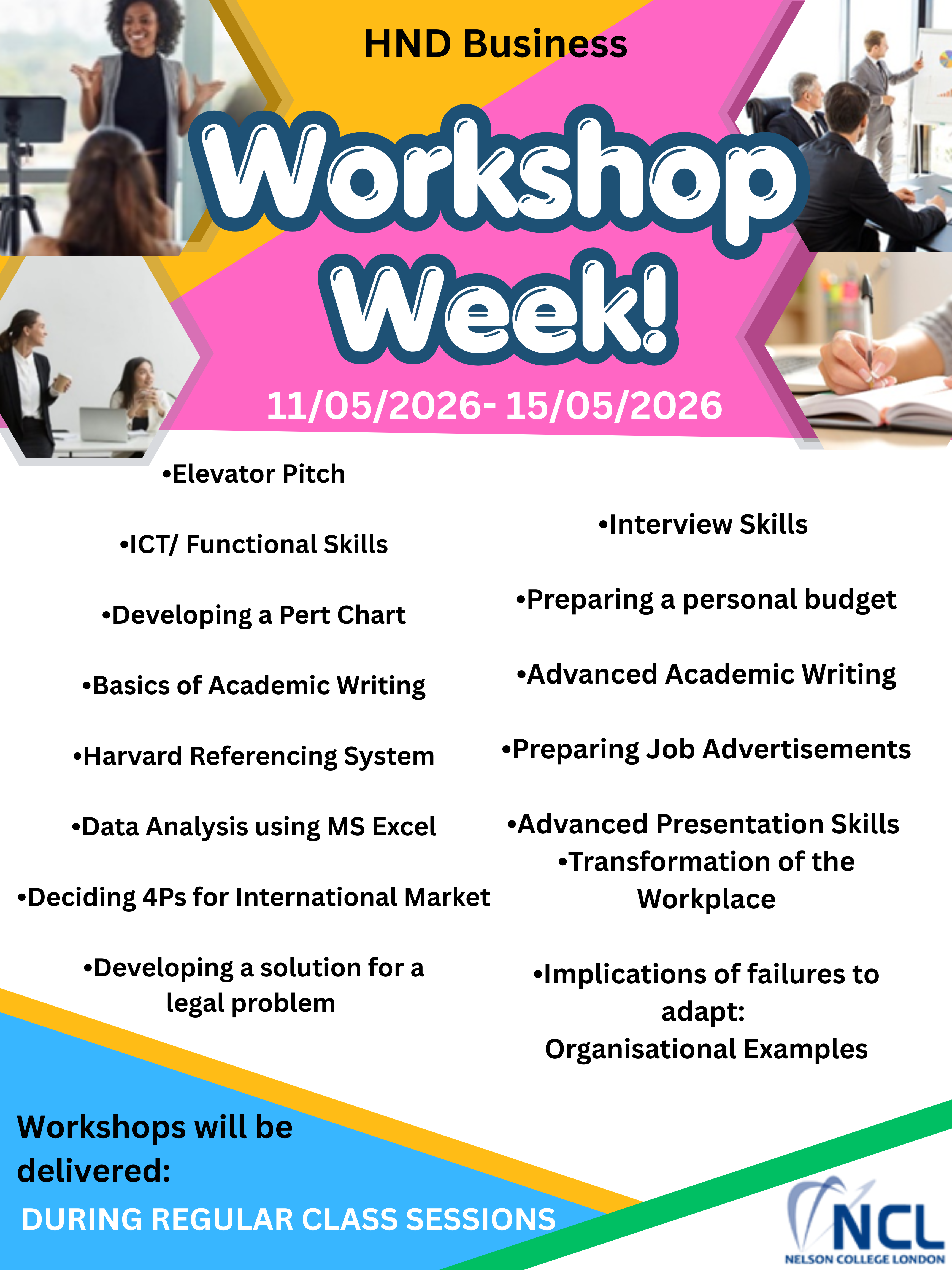 Workshop Week!!